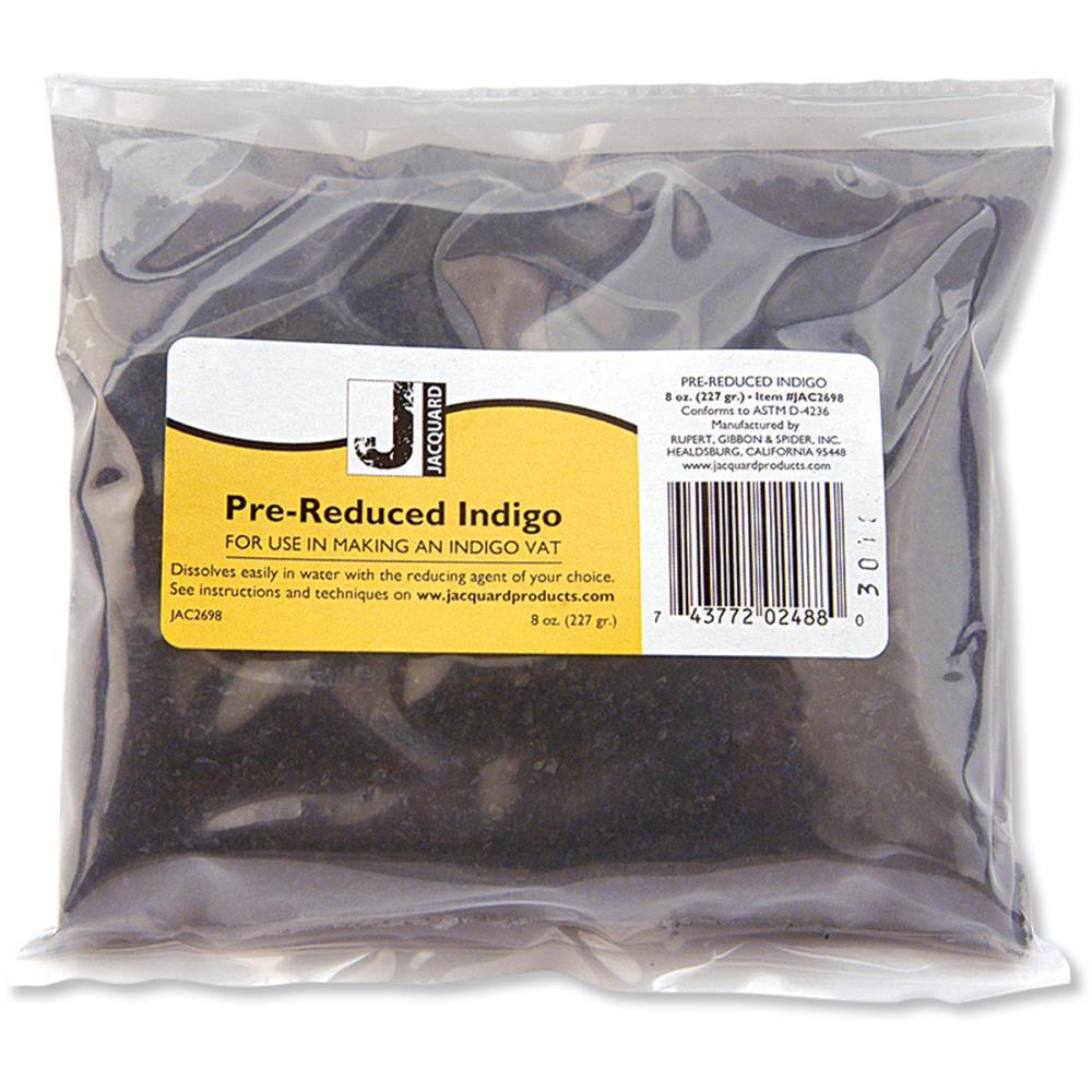 Jacquard Pre - Reduced Indigo Dye - 8 oz Bag - The Merri Artist - merriartist.com