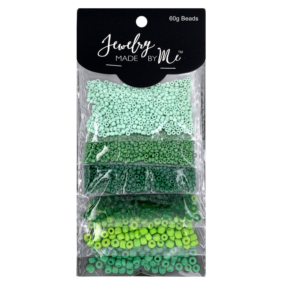 Jewelry Made by Me - Mixed Seed Bead Assortment, Green 60gm - The Merri Artist - merriartist.com