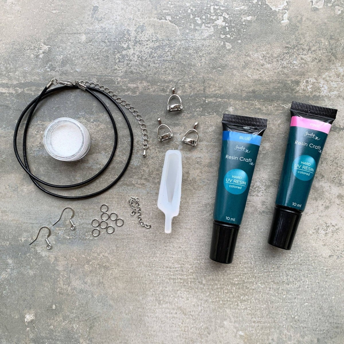 Jewelry Made by Me - UV Resin Gemstone Necklace Starter Kit - The Merri Artist - merriartist.com