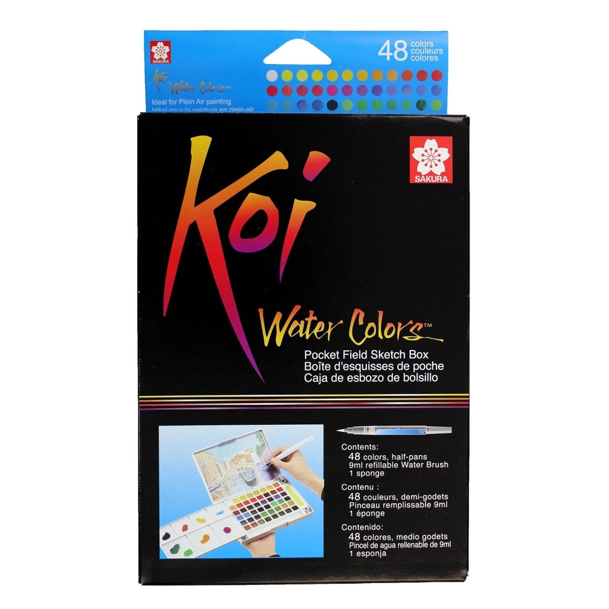 Koi Water Color Field Sketch Set - 48 Colors - The Merri Artist - merriartist.com