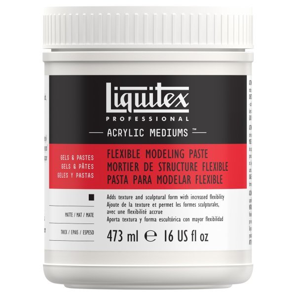 Liquitex Flexible Modeling Paste 16 oz Jar - The Merri Artist - merriartist.com