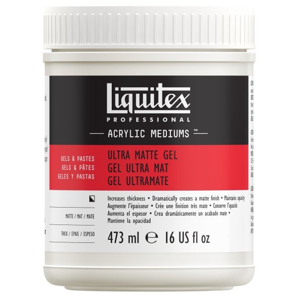 Liquitex Ultra Matte Gel Medium 16 oz. Jar - The Merri Artist - merriartist.com