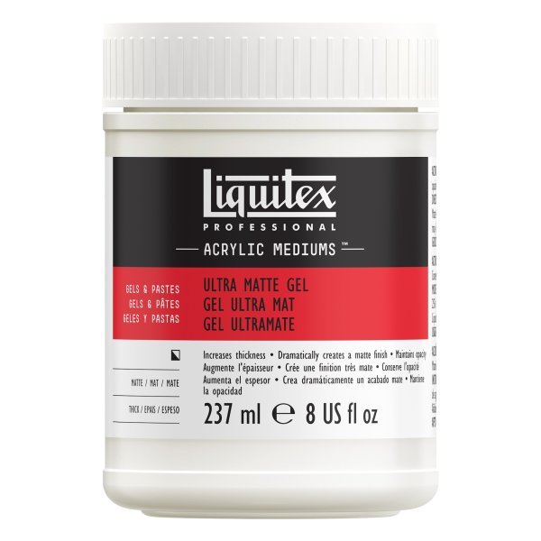 Liquitex Ultra Matte Gel Medium 8 oz. Jar - The Merri Artist - merriartist.com