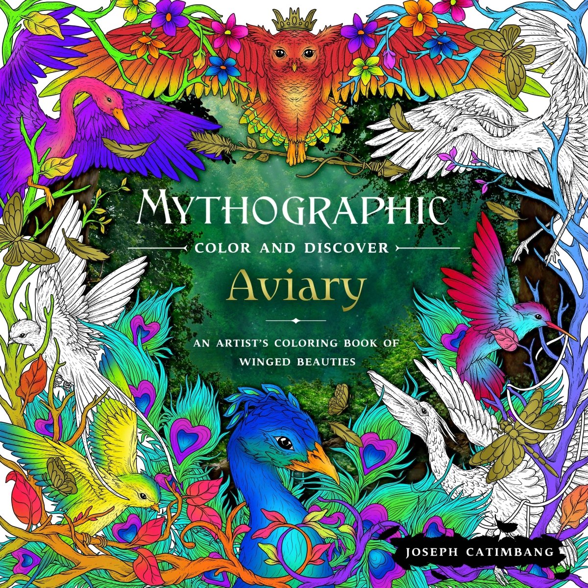 Macmillan Publishers - Mythographic Color: Aviary Artist's Coloring Book - The Merri Artist - merriartist.com