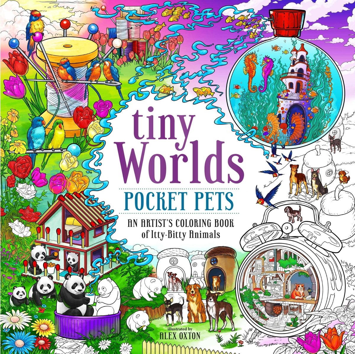 Macmillan Publishers - Tiny Worlds: Pocket Pets Artist’S Coloring Book - The Merri Artist - merriartist.com