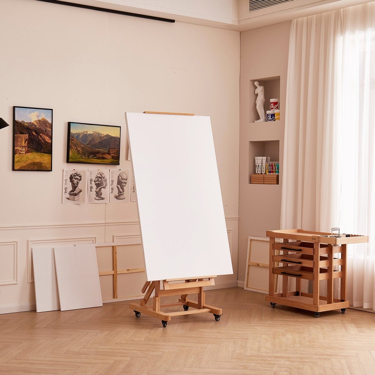 MEEDEN Deluxe Multi - Function Heavy Duty Large Artist Easel DHJ - 3 - The Merri Artist - merriartist.com