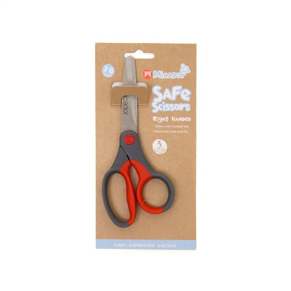 Micador Jr. Safe Scissors - Right - Handed - Red - The Merri Artist - merriartist.com