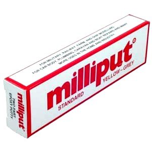 Milliput Standard Yellow - Grey 2 - Part Self Hardening Putty - The Merri Artist - merriartist.com