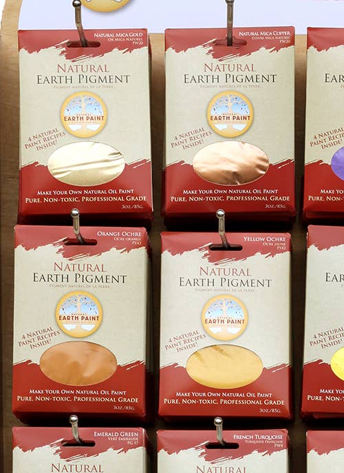 Natural Earth Paint - 3 oz. Earth & Mineral Pigments - Natural Copper Mica - The Merri Artist - merriartist.com