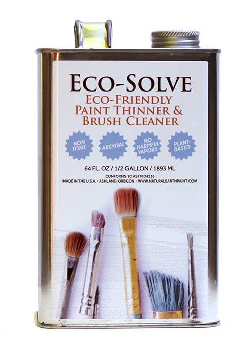 Natural Earth Paint - Eco - Solve - 8 oz. Glass Bottle - The Merri Artist - merriartist.com