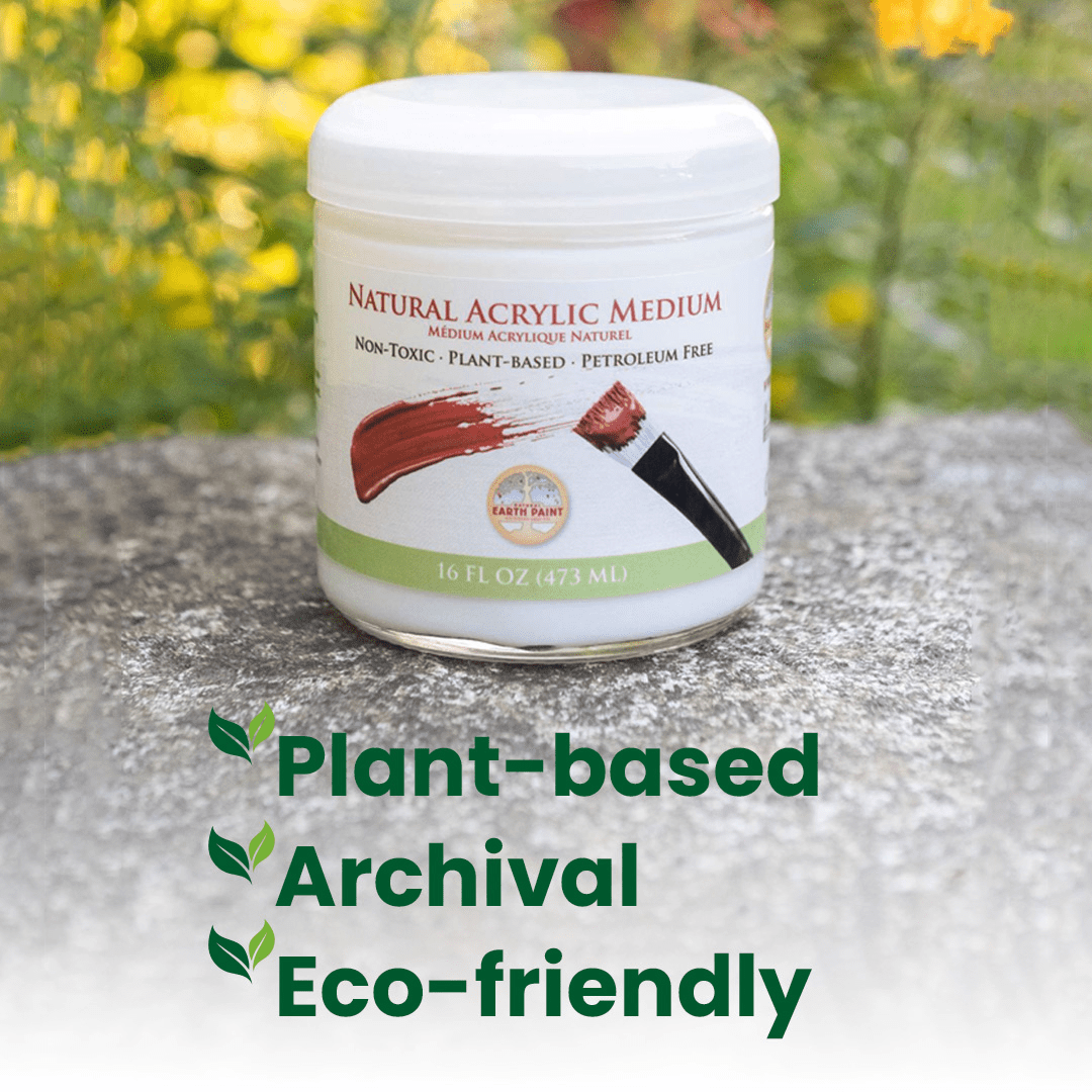 Natural Earth Paint - Natural Acrylik Medium™ - 16 oz - The Merri Artist - merriartist.com
