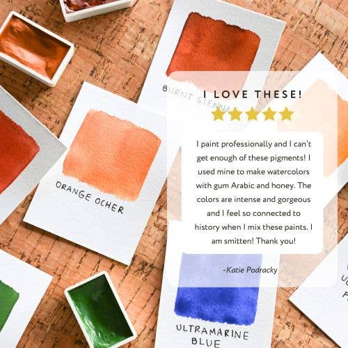 Natural Earth Paint - Natural Watercolor Kit - The Merri Artist - merriartist.com