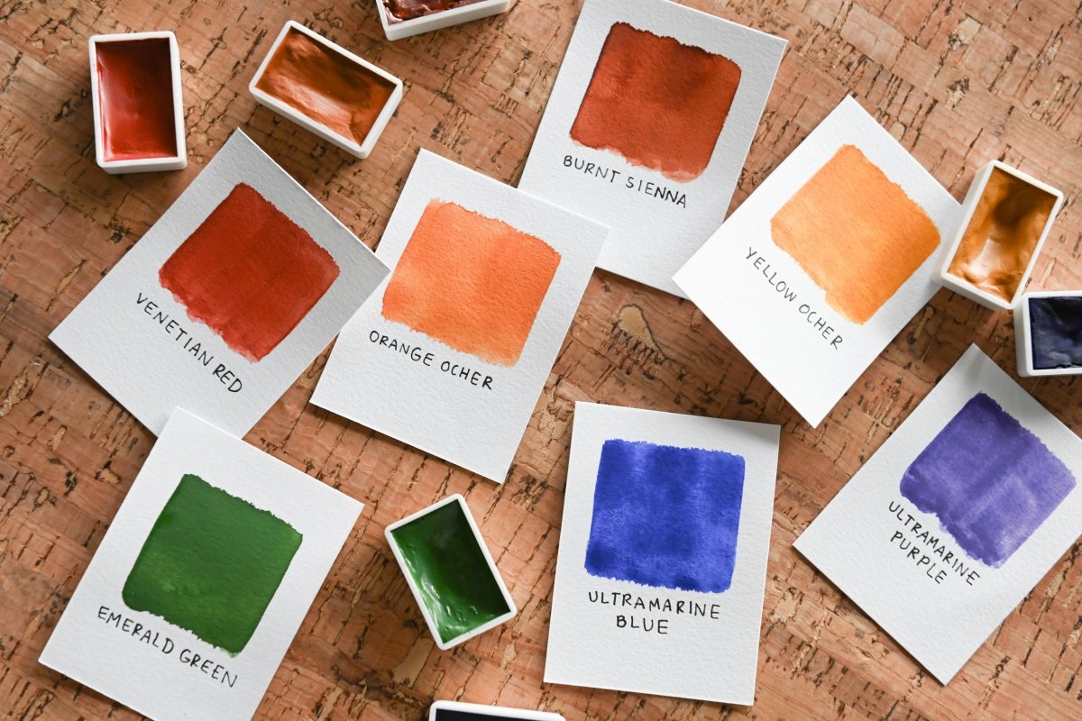 Natural Earth Paint - Natural Watercolor Kit - The Merri Artist - merriartist.com