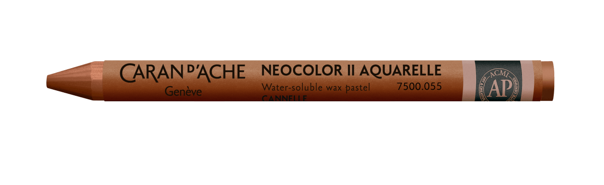 Neocolor II Water - Soluble Wax Pastel - 055 Cinnamon - The Merri Artist - merriartist.com