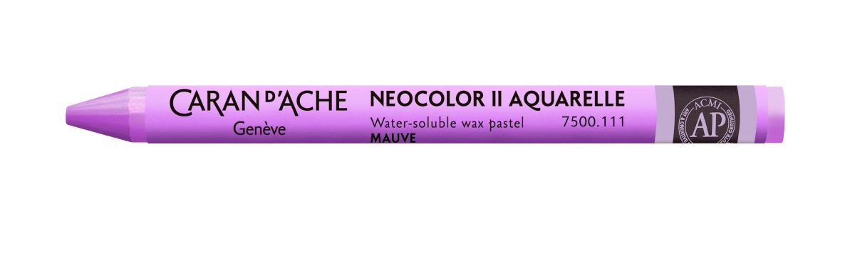 Neocolor II Water - Soluble Wax Pastel - 111 Mauve - The Merri Artist - merriartist.com