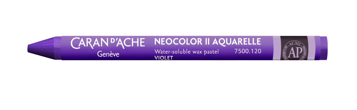 Neocolor II Water - Soluble Wax Pastel - 120 Violet - The Merri Artist - merriartist.com