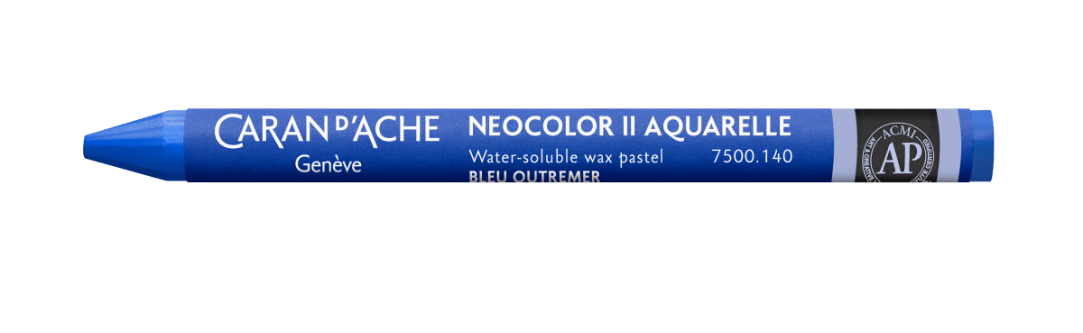 Neocolor II Water - Soluble Wax Pastel - 140 Ultramarine - The Merri Artist - merriartist.com