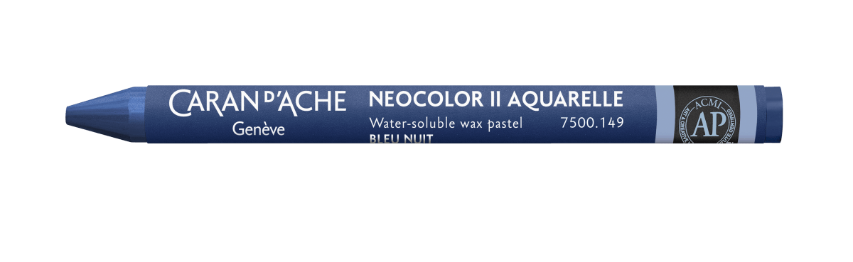 Neocolor II Water - Soluble Wax Pastel - 149 Night Blue - The Merri Artist - merriartist.com