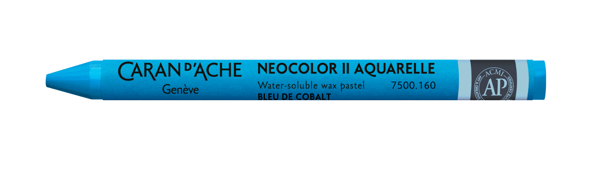 Neocolor II Water - Soluble Wax Pastel - 160 Cobalt Blue - The Merri Artist - merriartist.com