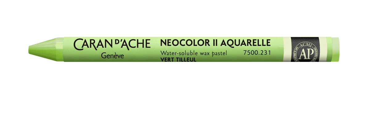 Neocolor II Water - Soluble Wax Pastel - 231 Lime Green - The Merri Artist - merriartist.com