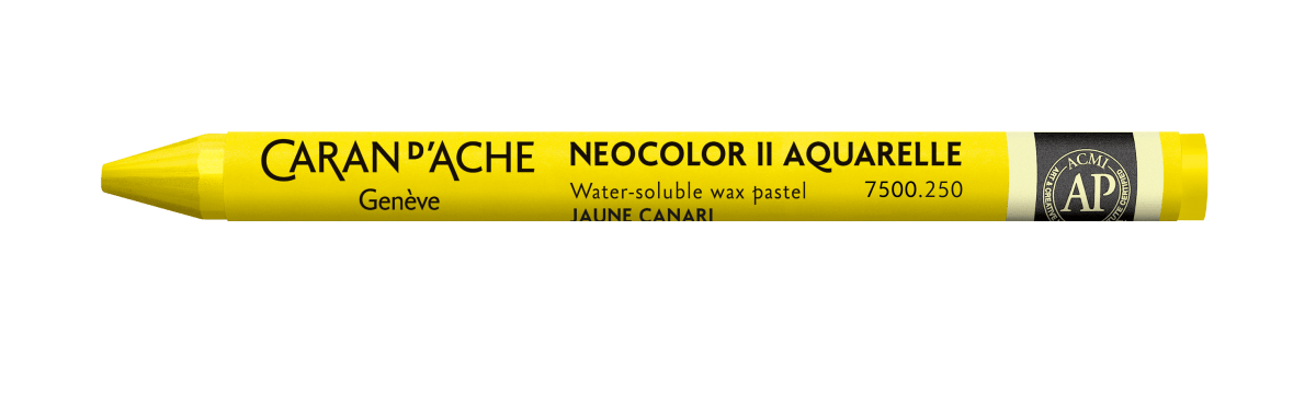 Neocolor II Water - Soluble Wax Pastel - 250 Canary Yellow - The Merri Artist - merriartist.com