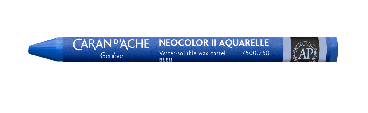 Neocolor II Water - Soluble Wax Pastel - 260 Blue - The Merri Artist - merriartist.com