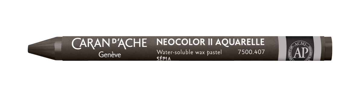 Neocolor II Water - Soluble Wax Pastel - 407 Sepia - The Merri Artist - merriartist.com