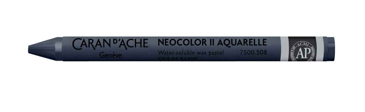 Neocolor II Water - Soluble Wax Pastel - 508 Paynes Grey - The Merri Artist - merriartist.com