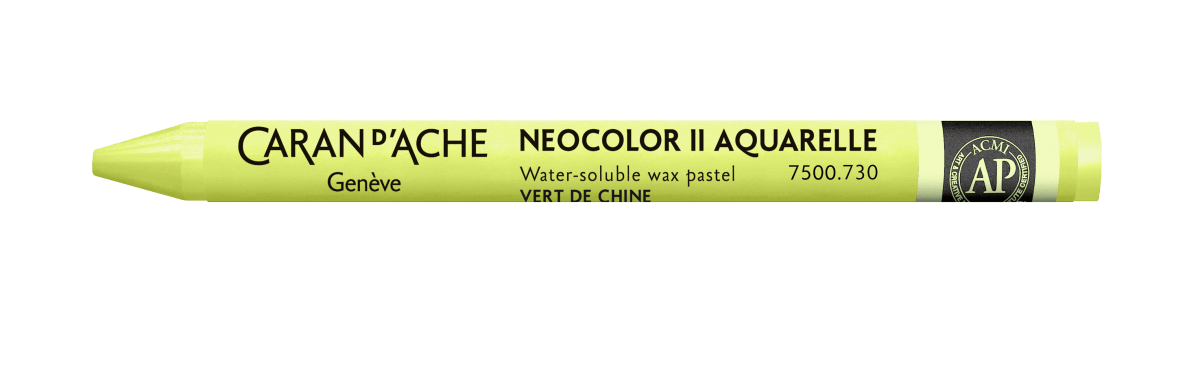Neocolor II Water - Soluble Wax Pastel - 730 Chinese Green - The Merri Artist - merriartist.com