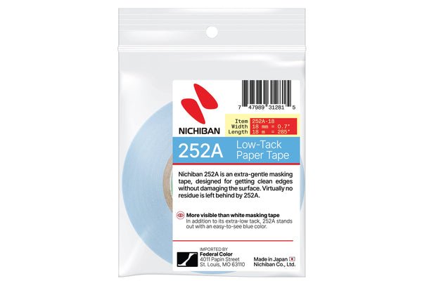 Nichiban 252A Low Tack Paper Tape - The Merri Artist - merriartist.com