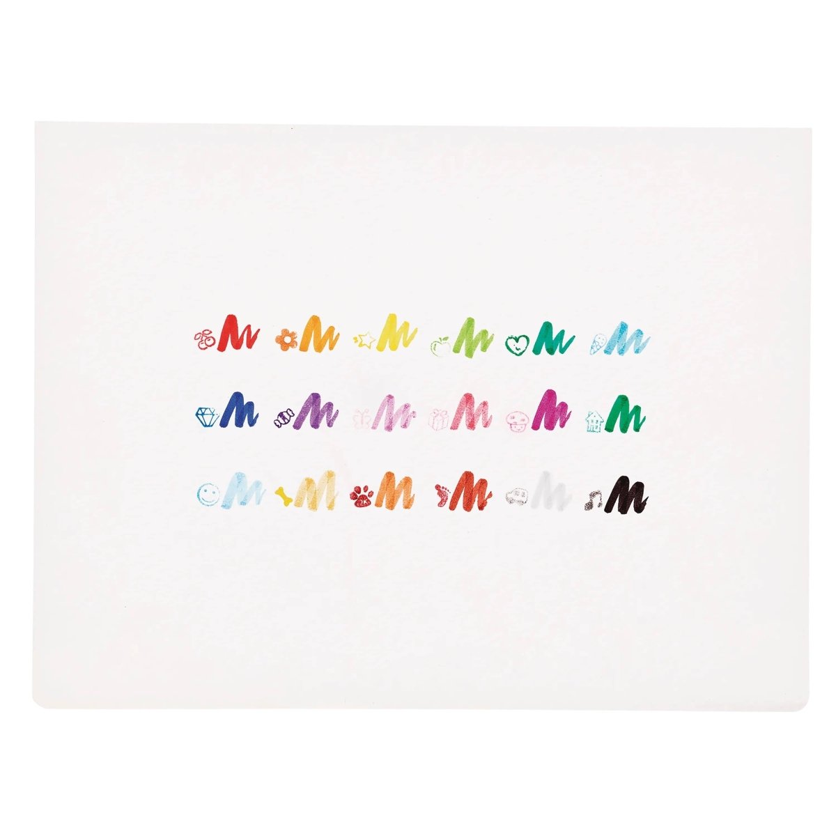 OOLY - Stampables Double - Ended Stamp & Brush Markers: Set of 18 - The Merri Artist - merriartist.com