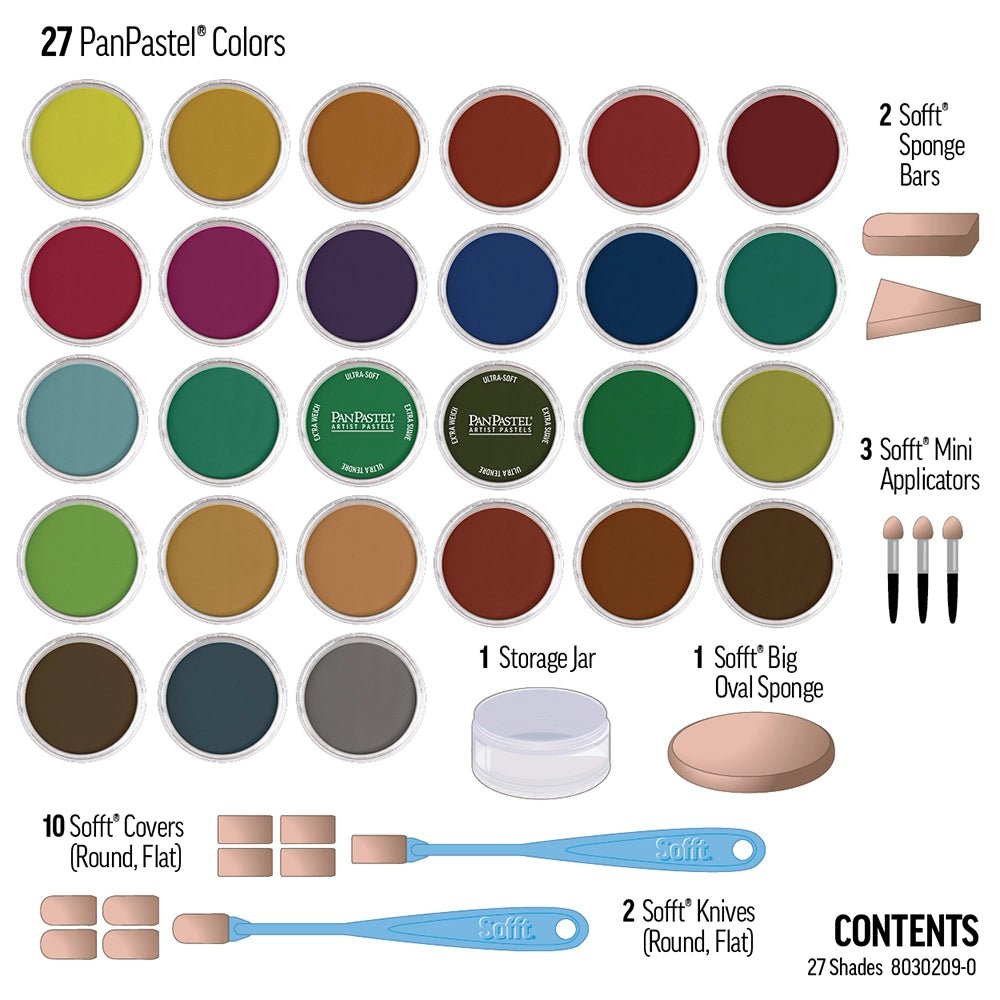 PanPastel 27 Color Set - Shades (new in 2025) - The Merri Artist - merriartist.com