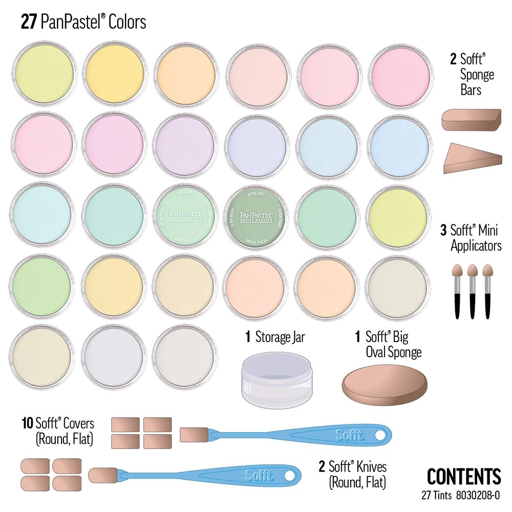 PanPastel 27 Color Set - Tints (new in 2025) - The Merri Artist - merriartist.com