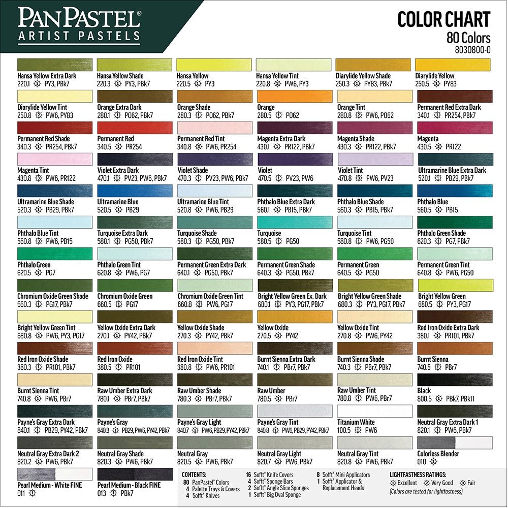 PanPastel 80 Color Set - The Merri Artist - merriartist.com