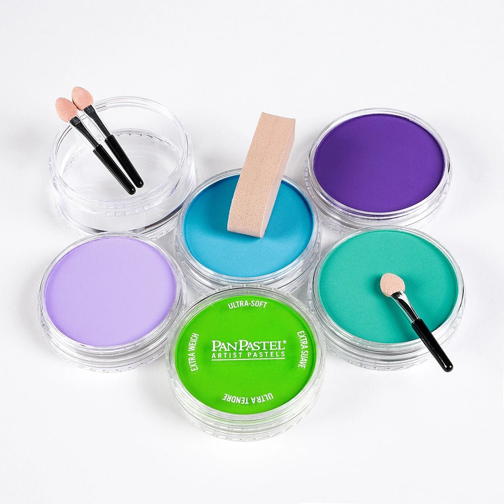 PanPastel Set - 5 Bright Cool Colors - The Merri Artist - merriartist.com