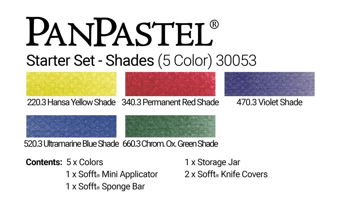 PanPastel Set - 5 Color Set - Starter Shades - The Merri Artist - merriartist.com