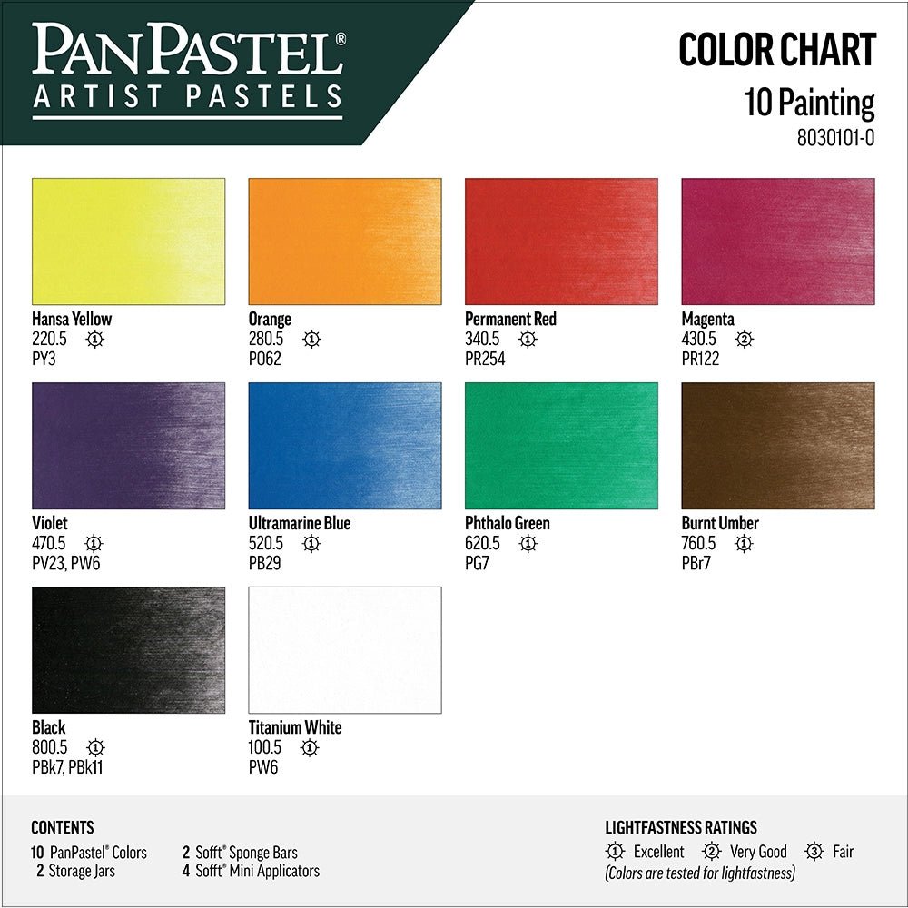 PanPastels 10 - Color Set - Painting - The Merri Artist - merriartist.com