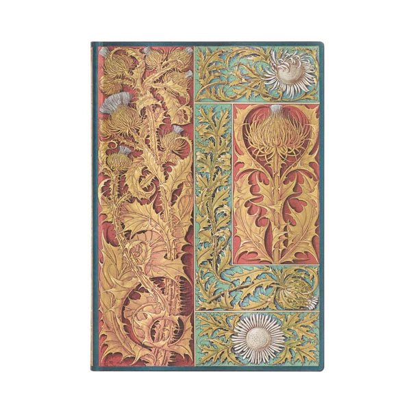 Paperblanks - Vox Botanica - Wild Thistle Softcover Flexis Midi 176 pg Unlined - The Merri Artist - merriartist.com