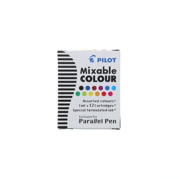 Pilot Parallel Pen Ink Refill - 12 color assorted - The Merri Artist - merriartist.com