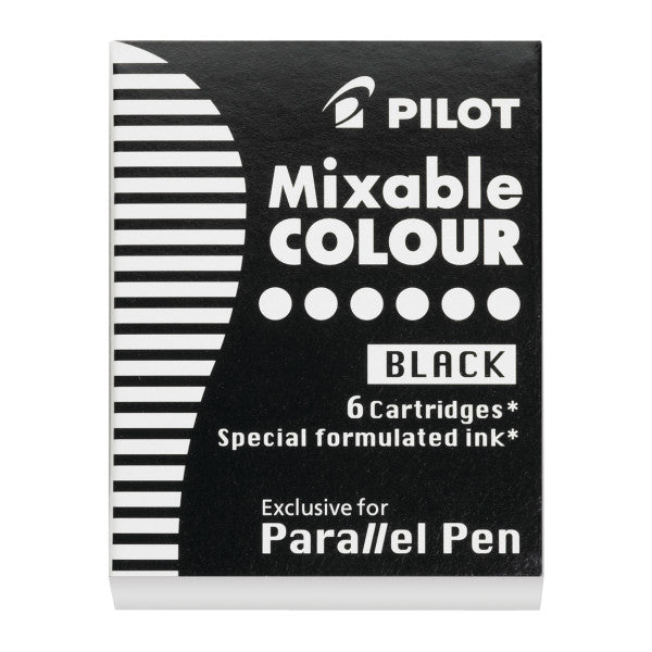 Pilot Parallel Pen Ink Refills - box of 6 - Black - The Merri Artist - merriartist.com