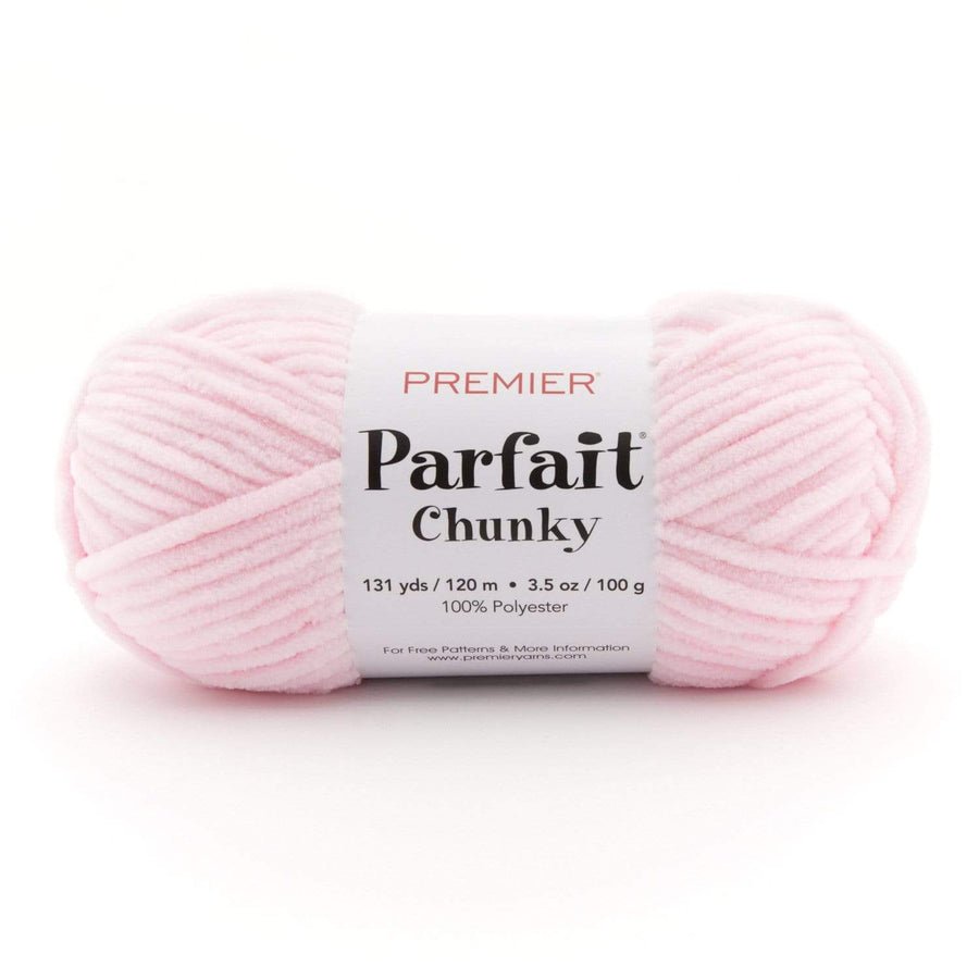 Premier Yarns Parfait Chunky - 100% Polyester - 6 Super Bulky, 131 Yards - 1150 - 03 Cotton Candy - The Merri Artist - merriartist.com