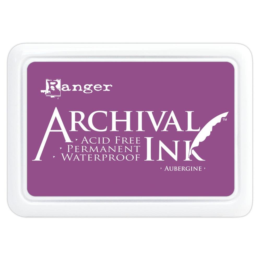 Ranger Archival 2.75"x4" Ink Pad - Aubergine - The Merri Artist - merriartist.com