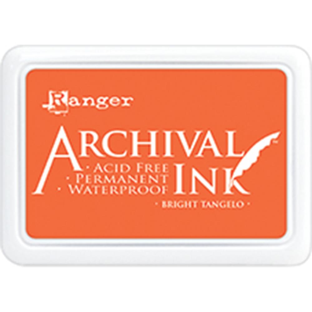 Ranger Archival 2.75"x4" Ink Pad - Bright Tangelo - The Merri Artist - merriartist.com