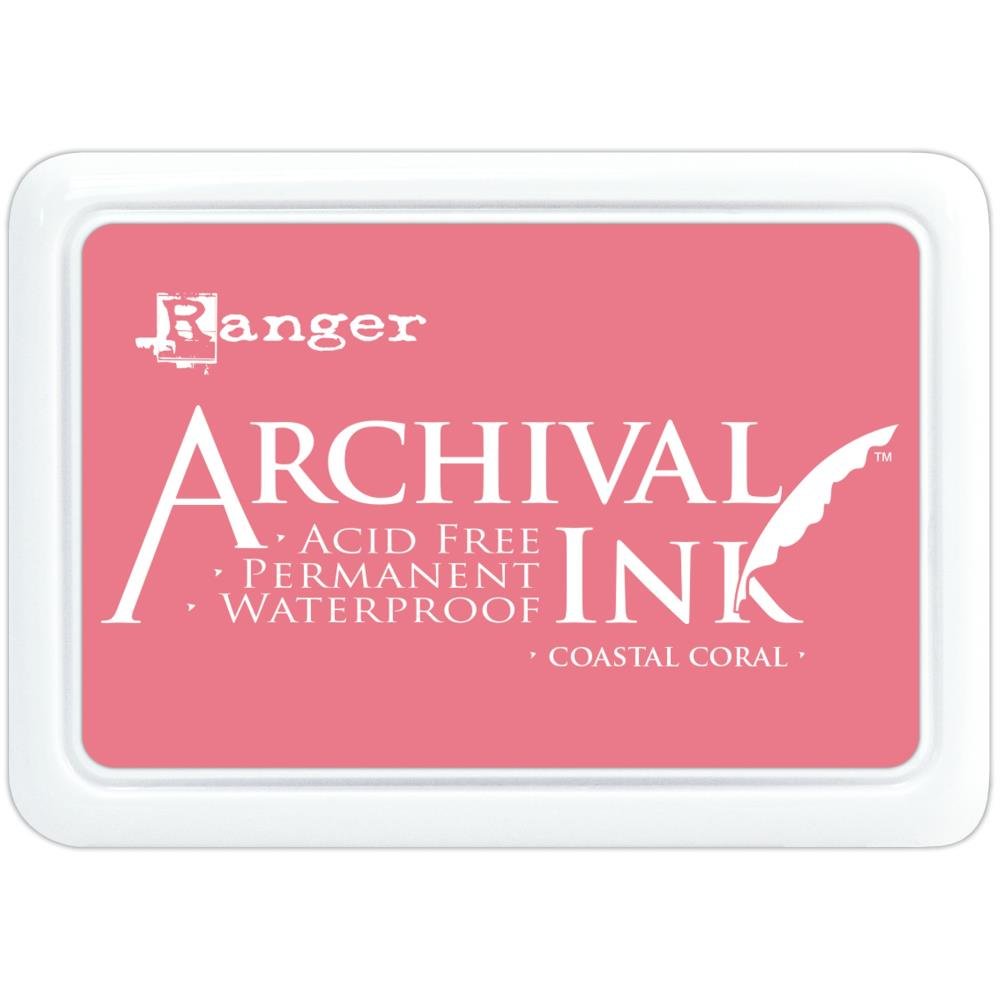 Ranger Archival 2.75"x4" Ink Pad - Coastal Coral - The Merri Artist - merriartist.com