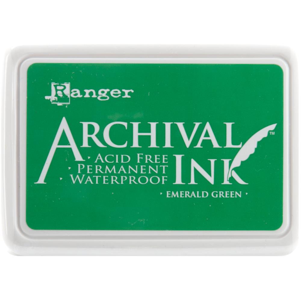 Ranger Archival 2.75"x4" Ink Pad - Emerald Green - The Merri Artist - merriartist.com