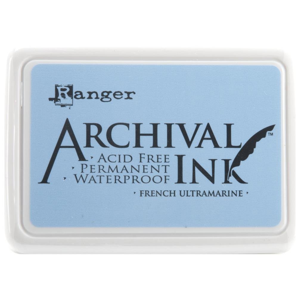 Ranger Archival 2.75"x4" Ink Pad - French Ultramarine - The Merri Artist - merriartist.com