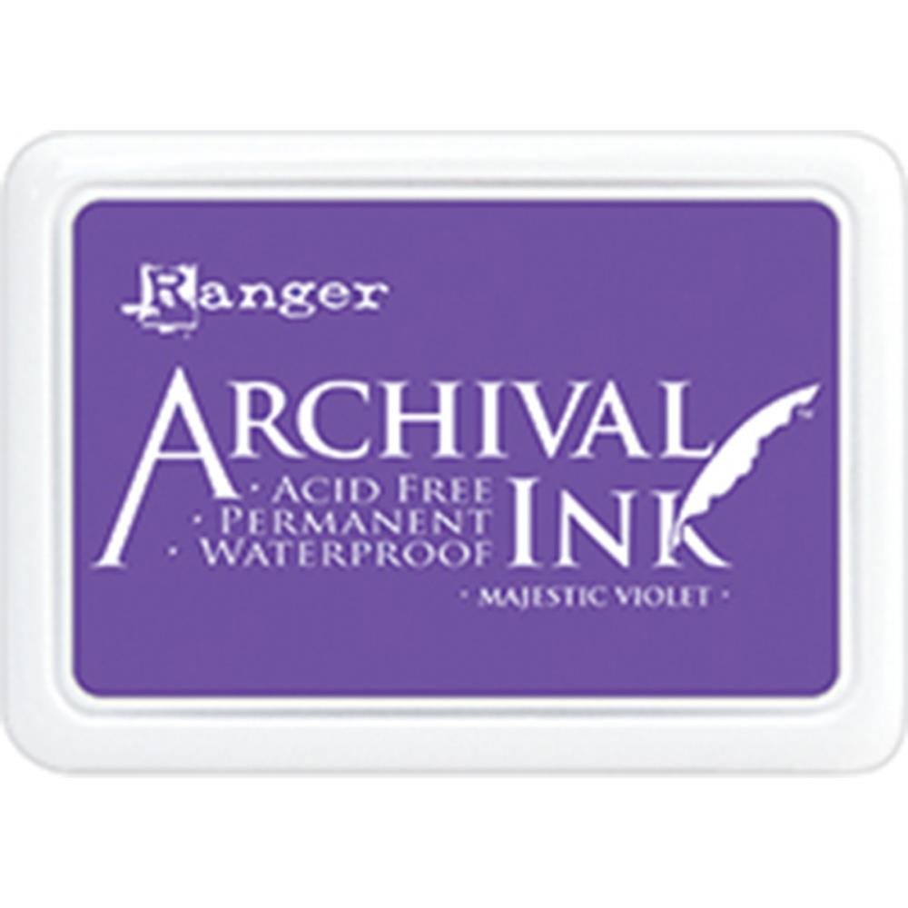 Ranger Archival 2.75"x4" Ink Pad - Majestic Violet - The Merri Artist - merriartist.com