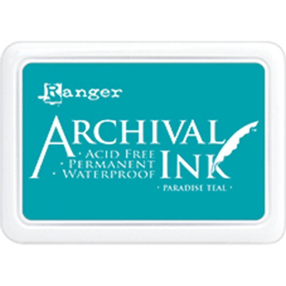 Ranger Archival 2.75"x4" Ink Pad - Paradise Teal - The Merri Artist - merriartist.com