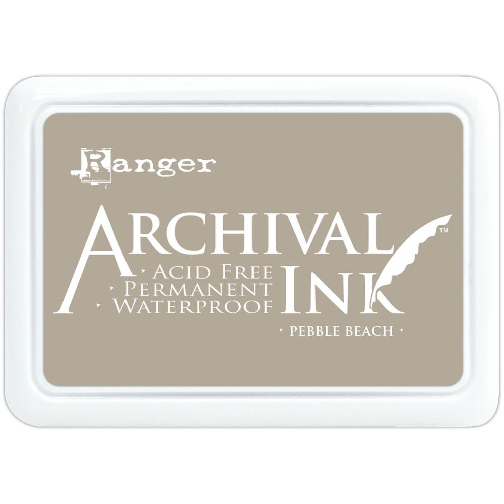 Ranger Archival 2.75"x4" Ink Pad - Pebble Beach - The Merri Artist - merriartist.com