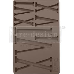 Re - Design Silicone Mold 5 inch X 8 inch X .32 inch - Numerals - The Merri Artist - merriartist.com